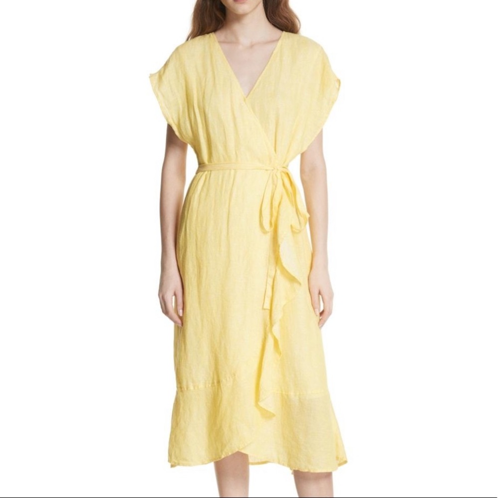 NWT Joie Linen Wrap Dress